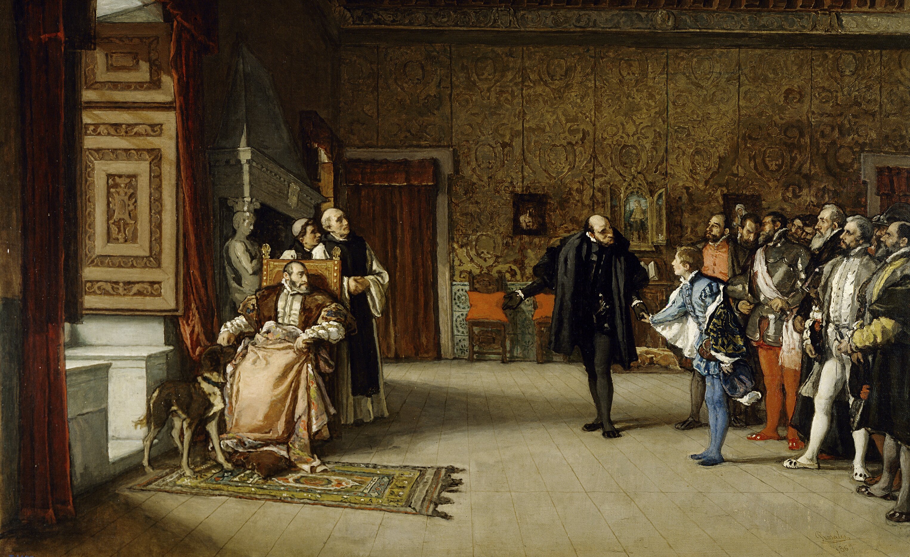 Carlos V, durante su retiro en Cuacos de Yuste