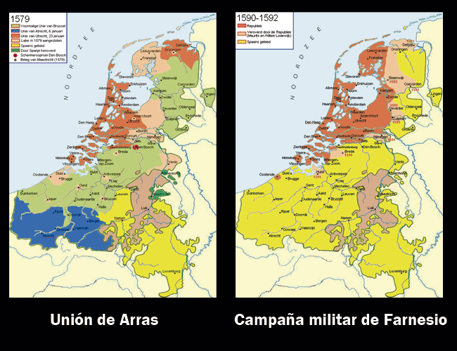 Mapa Guerra de los 80 años